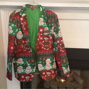 Dec. 25th  Green and Red Blazer